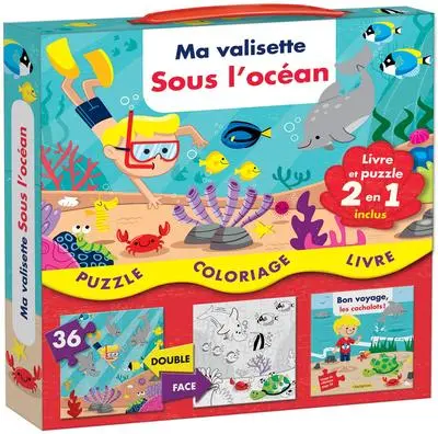 Ma valisette sous l'océan : contient un livre et un grand casse-tête double face !