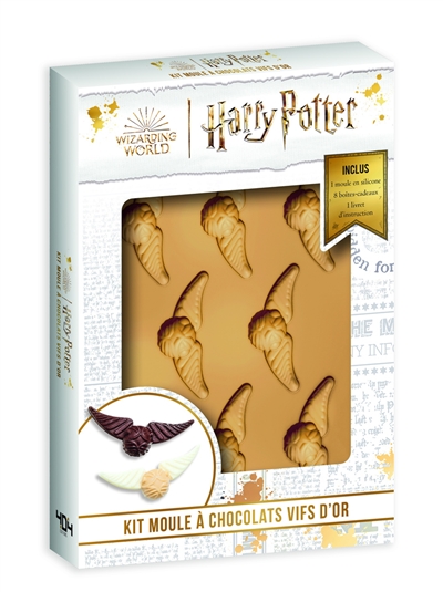 Harry Potter : kit de patisserie et moules : fabrique ton vif d'or en chocolat