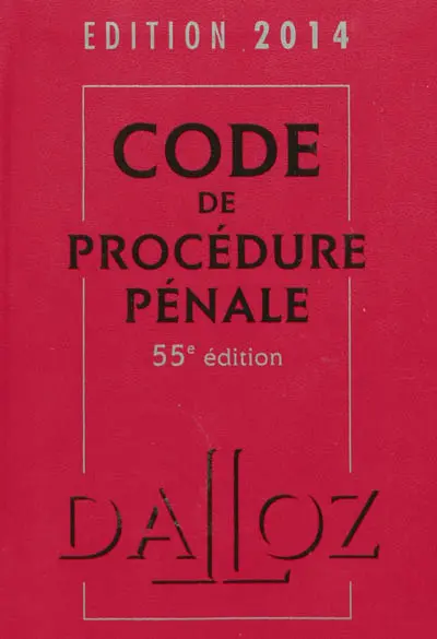 Code de procédure pénale 2014