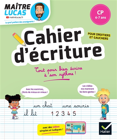 Cahier d'écriture CP