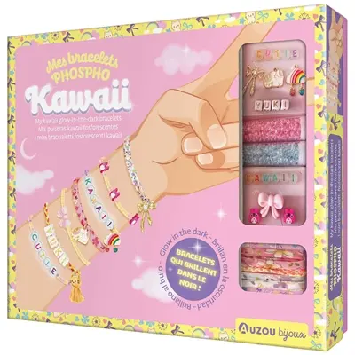 Mes bracelets phospho kawaii. My kawaii glow in the dark bracelets. Mis pulseras kawaii  fosforescentes. I miei braccialetti fosforescenti kawaii