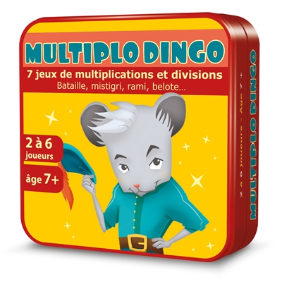 Multiplo Dingo : 7 jeux de multiplications et divisions : bataille, mistrigri, rami, belote...