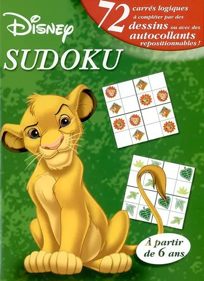 Sudoku Disney. Vol. 2. 72 carrés logiques avec corrigés