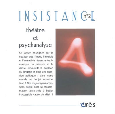 Insistance, n° 2. Théâtre et psychanalyse