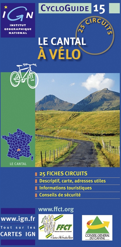 Le Cantal à vélo : 25 circuits
