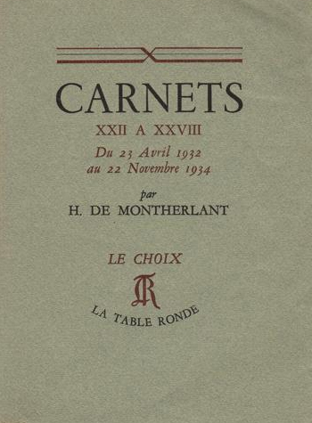 Carnets. Vol. 2. 1932-1934