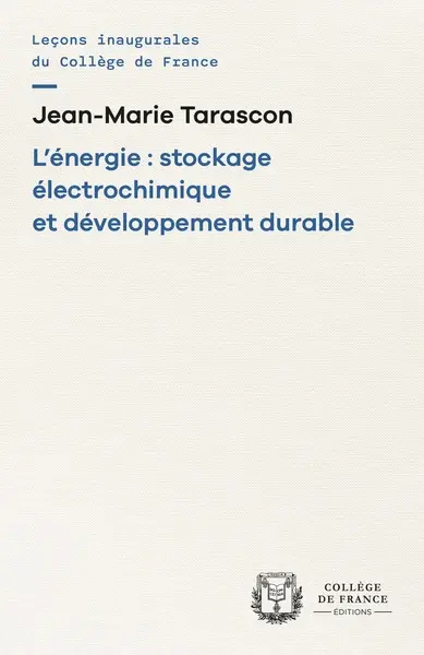 L'énergie : stockage électrochimique et développement durable : chaire Développement durable-environnement, énergie et société (2010-2011)