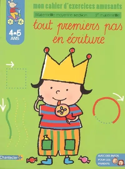 Tout premiers pas en écriture, Moyenne section maternelle, 4-5 ans