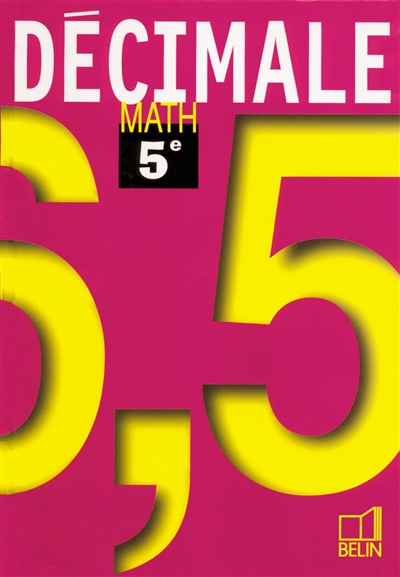 Décimale 5e : math