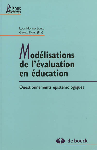 Modélisations de l'évaluation en éducation : questionnements épistémologiques
