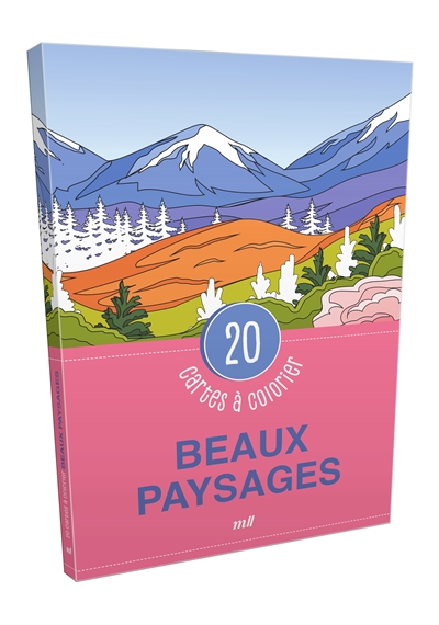 Beaux paysages : 20 cartes à colorier