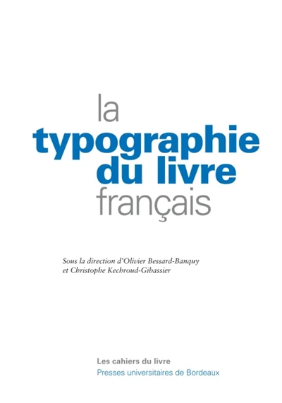 La typographie du livre français