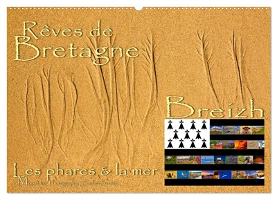 Rêves de Bretagne : Breizh (Calendrier mural 2026 DIN A2 vertical), CALVENDO calendrier mensuel : Les côtes bretons dans le Finistère