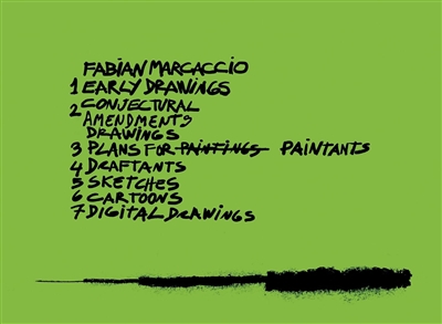 Fabian Marcaccio : drawings : Kienbaum artist's books 2026