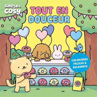 Coloriages : tout en douceur : simple et cosy