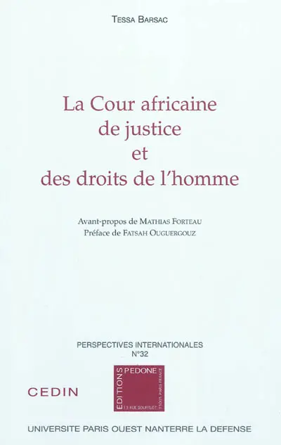 La Cour africaine de justice et des droits de l'homme