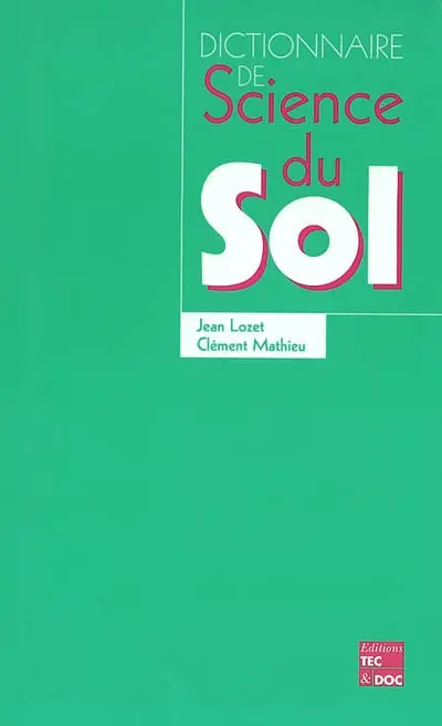Dictionnaire de science du sol : avec index anglais-français