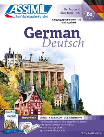 German : beginners & false beginners, language proficiency level attained B2 : super pack