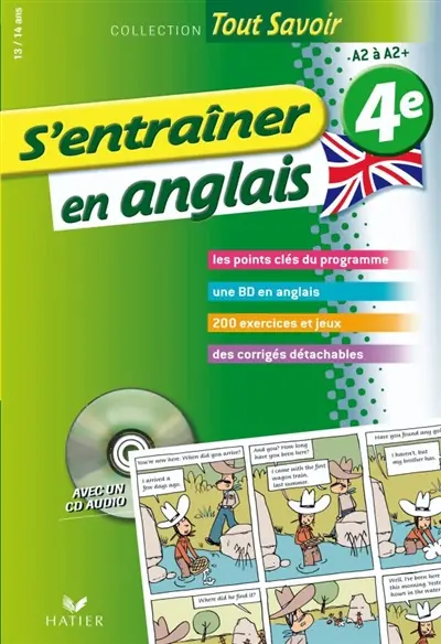 S'entraîner en anglais 4e, 13-14 ans : A2 à A2+