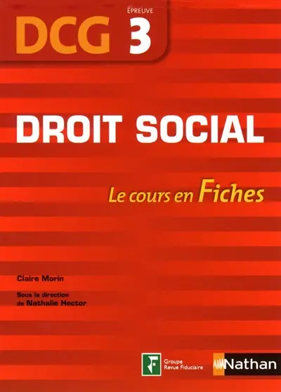 Droit social, DCG, épreuve 3 : le cours en fiches