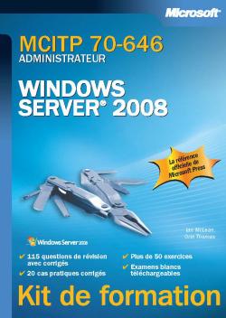 MCITP 70-646, administrateur Windows Server 2008