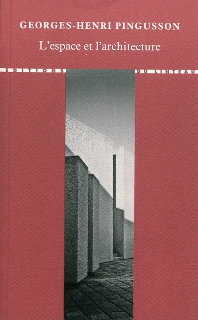 L'espace et l'architecture : cours de gestion de l'espace, 1973-1974