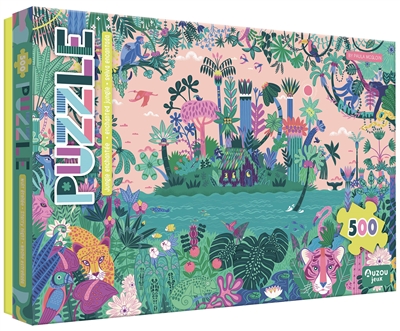 Jungle enchantée : puzzle. Enchanted jungle : puzzle. Jungla encantada : puzzle