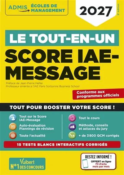 Score IAE-Message : le tout-en-un : 2027 Score IAE-Message : le tout-en-un : 2027