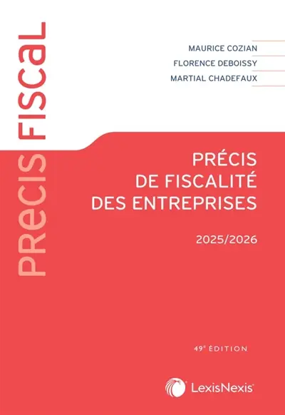 Précis de fiscalité des entreprises : 2025-2026