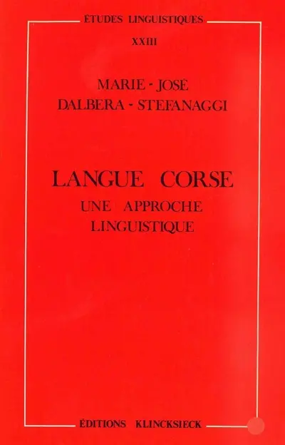 Langue corse : Une approche linguistique