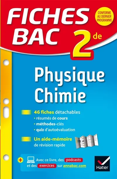 Physique chimie, 2de