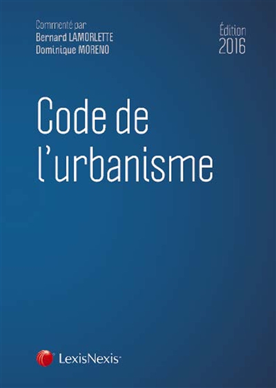 Code de l'urbanisme 2016