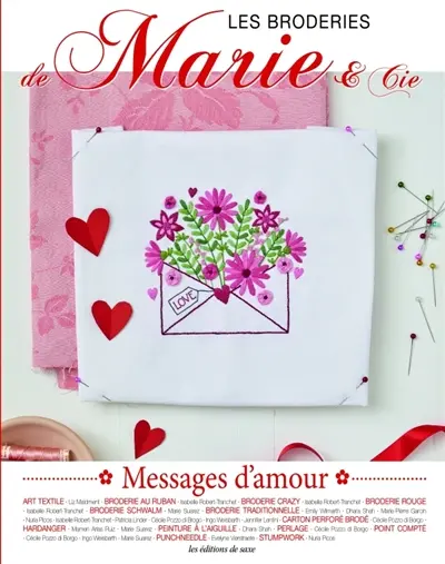 Les broderies de Marie & Cie, n° 23. Messages d'amour