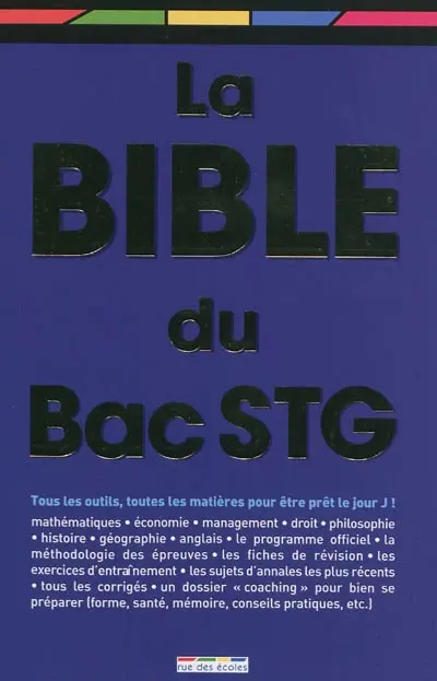 La bible du bac STG