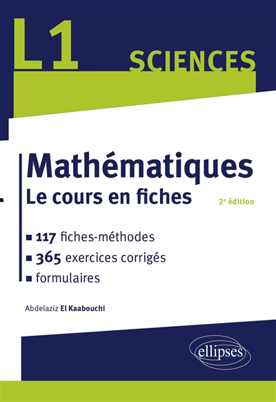 Mathématiques, L1 sciences : le cours en fiches