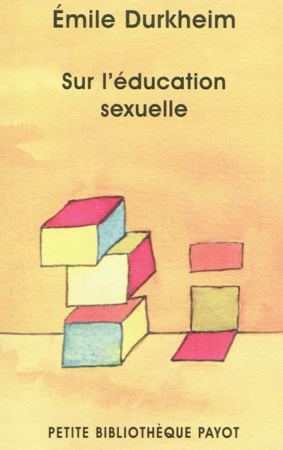 Sur l'éducation sexuelle. L'éducation sexuelle par la famille, par la science, par la morale et l'hygiène