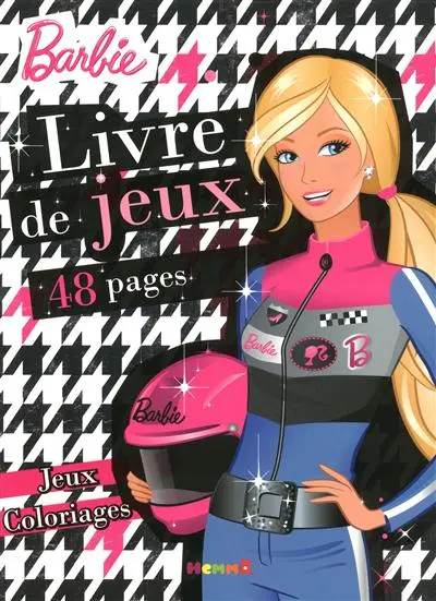 Barbie, livre de jeux : jeux, coloriages