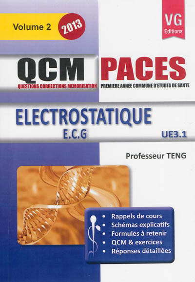 Electrostatique, ECG, UE3.1 : 2013
