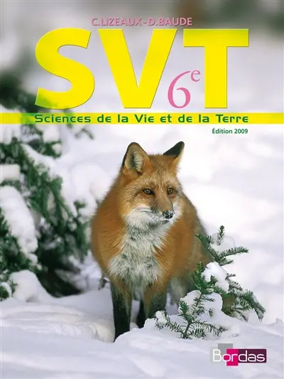 SVT, sciences de la vie et de la Terre, 6e