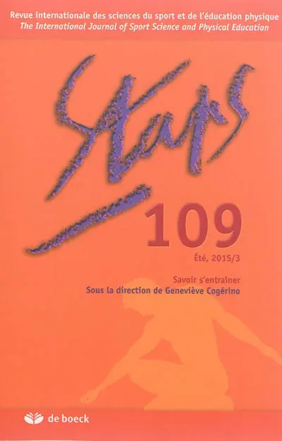 Staps, n° 109. Savoir s'entraîner