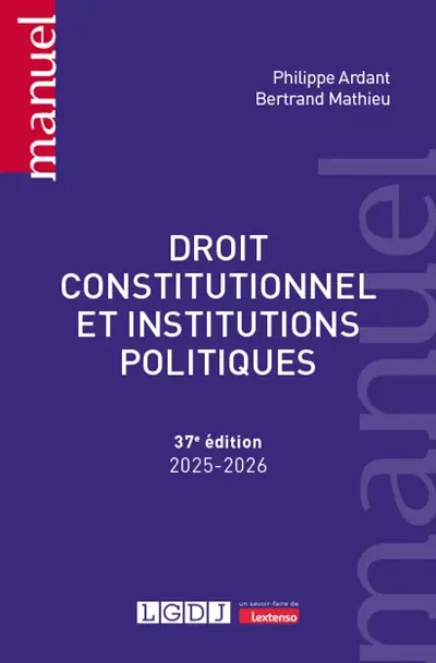 Droit constitutionnel et institutions politiques : 2025-2026