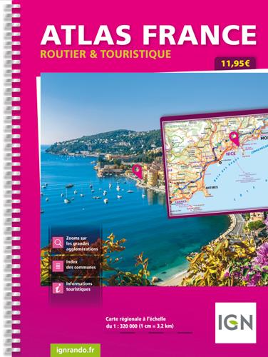 FRANCE ATLAS ROUTIER ET TOURISTIQUE SPIRALE