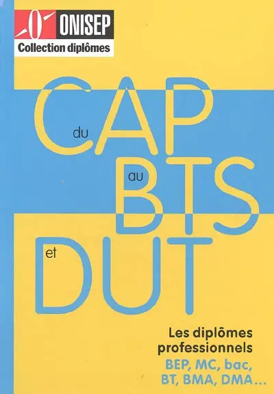 Du CAP au BTS et DUT : les diplômes professionnels BEP, MC, bac, BT, BMA, DMA...