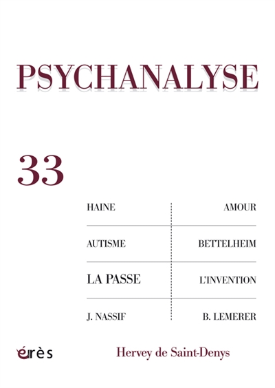 Psychanalyse, n° 33