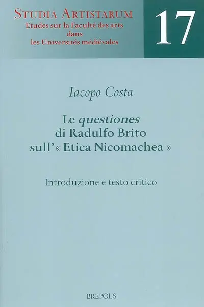 Le questiones di Radulfo Brito sull'Etica Nicomachea