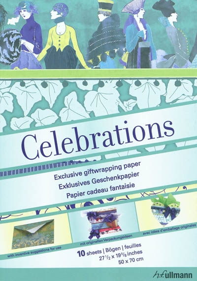Celebrations : exclusive giftwrapping paper. Exklusives Geschenpapier. Papier cadeau fantaisie