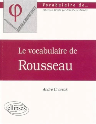 Le vocabulaire de Rousseau