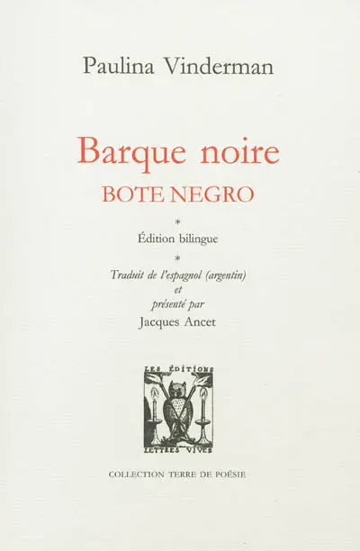 Barque noire. Bote negro