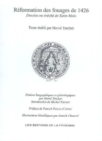 Réformation des fouages de 1426. Vol. 2005. Diocèse ou évêché de Saint-Malo