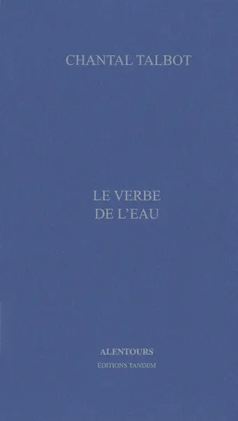 Le verbe de l'eau